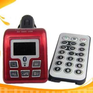Car Kit MP3 Bluetooth Handsfree FM Modulator Red 9710  
