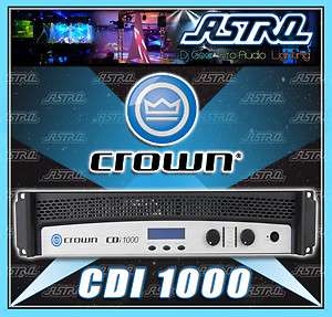 Crown CDI1000 Professional 1000W Power Amplifier 70V 140V CDI 1000