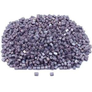  Purple Cube Glass Beads Beading Part 7.5mm Approx 1500 