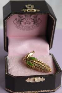 JUICY COUTURE Sparkly Pave Corn Retired Charm NIB  