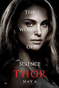 Movie Poster   Thor, Natalie Portman, 12 x 8  