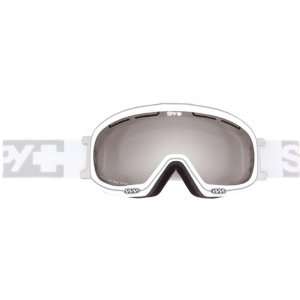 Spy Optic White Diamond Bias Sport Racing Snow Goggles Eyewear w/ Free 