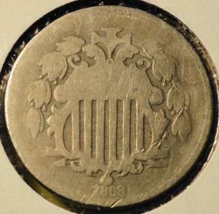 1868 Nickel Five Cents  Shield  