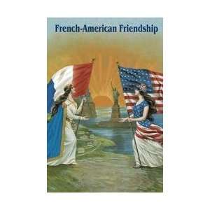 French American Friendship 12x18 Giclee on canvas 