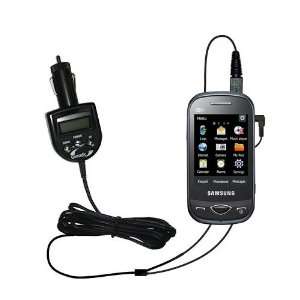 FM Transmitter plus integrated Car Charger for the Samsung Corby Plus 