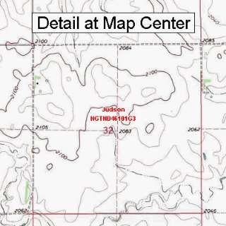  USGS Topographic Quadrangle Map   Judson, North Dakota 