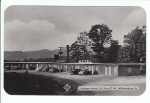 Faulkners Motel Williamsburg Kentucky KY Old Postcard Whitley County 