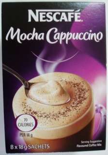 Nescafe MOCHA Cappuccino coffee 7 per pkg x * 5 BOXES  