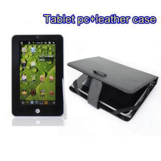 New Hot 7 inch Android 2.2 OS Tablet PC+PU Leater case  