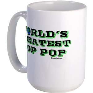  Worlds Greatest Pop Pop Funny Large Mug by CafePress 