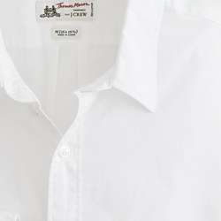 Slim washed Thomas Mason® fabric point collar shirt in Chappie stripe 