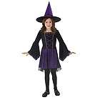New Girls SPARKLING WITCH Purple Dress Halloween Costume Sz M 7 9 NWT
