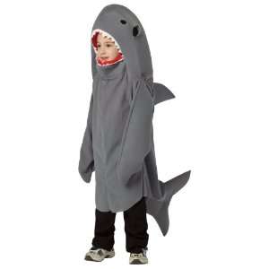  Party By Rasta Imposta Shark Child Costume / Gray   Size Small 4 6X