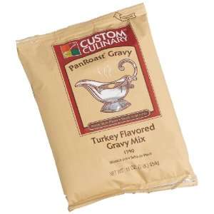 Custom Culinary Turkey Flavored PanRoast Gravy Mix, 16 Ounce Pouch