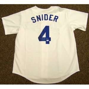   Snider Autographed / Signed Brooklyn Dodgers Jersey 