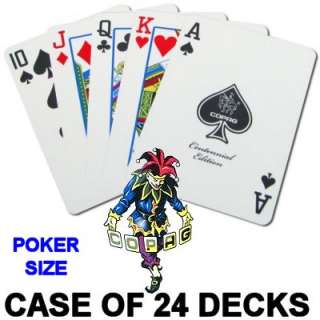 COPAG Plastic Playing Cards, 24 Deck Case, Poker Size  
