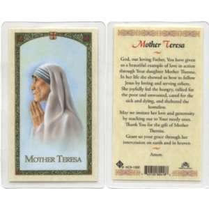 Prayer to Mother Teresa Holy Card (HC9 136E)   Pack of 10   Laminated 