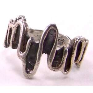    925 Sterling Silver Wavelength Ring Band Sean Terry Jewelry