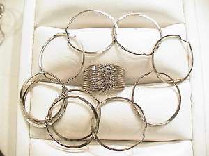 Puzzle Ring Sterling Silver 12 pieces size 7  