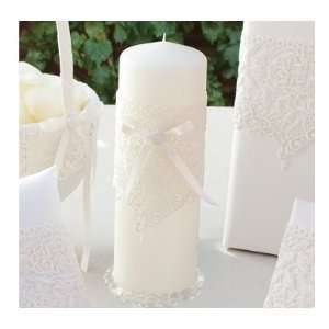   Lane Vintage Wedding Unity Candle in White or Ivory: Home & Kitchen