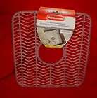 RUBBERMAID SMALL TWIN SIZE SINK PROTECTOR MAT WITH CENTER HOLE CLEAR 