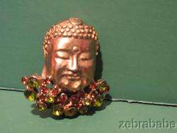 Vintage RARE Hattie Carnegie Buddha Pin Brooch  