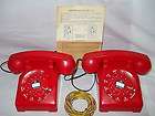 VINTAGE 1950 60S TOY BRUMBERGER Red DIAL PHONES Telephones MINT in 