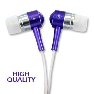  Noise Isolation HQ Metal Earbuds   Purple Software