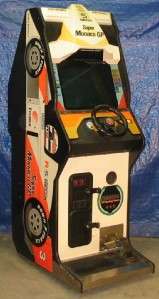   GP UPRIGHT COIN OPERATED RACING VIDEO GAME 100% WORKING LOCKS, KEY