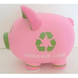   Save Something Piggy Bank, Recycle Pig, Pink and Green: Toys & Games
