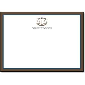 Legal Blue And Brown Graduation Thank You Cards