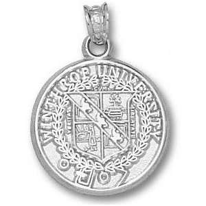 Winthrop Eagles Solid Sterling Silver Classic Seal Pendant:  