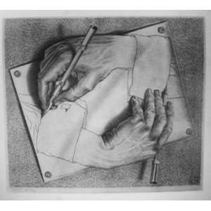  Hand Made Oil Reproduction   Maurits Cornelis Escher   24 