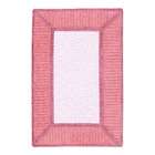   Area Rug Carpet ColorSoft Pink/Pink Ticking Fabric Kids/Juvenile Bath