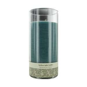 OCEAN BREEZE by Ocean Breeze ONE 7.5 INCH GLASS PILLAR SCENTED CANDLE 