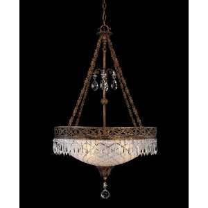  Pendant   Distressed Antique Bronze with Clear Cut 
