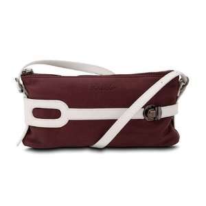  Pineider Small Leather Pouch   Plum White 