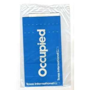 Texas International Barf Bag / Occupied & Comment Card 
