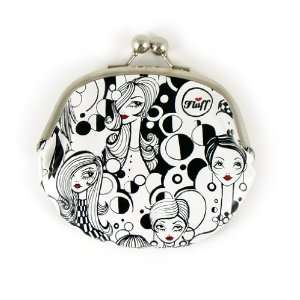  Mod Girl Large Coin Purse by Fluff: Home & Kitchen