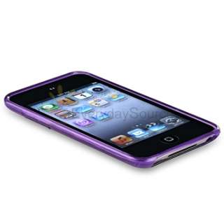   Gel Skin Case Cover + 2x Headset for iPod Touch 4 4G 4th Gen  
