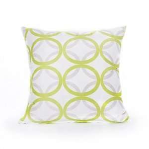  20 x 20 Apple Green Ring Throw Pillow Cover