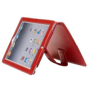   Leather Case Portfolio Collection with Back Stand Red Electronics