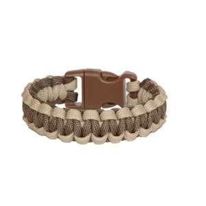  Coyote Brown and Desert Sand Paracord Bracelet with Brown 