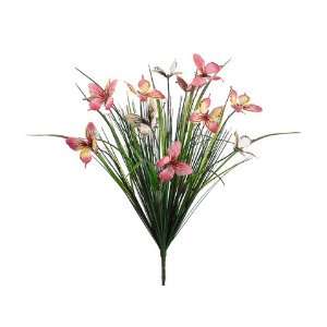  Faux 21 Grass/Butterfly Bush Pink Cream (Pack of 12 
