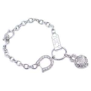  Juicy Inspired Heart and Crown and Charms Couture Bracelet 