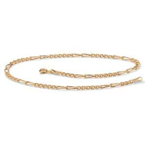 PalmBeach Jewelry 10k Gold Figaro Link Bracelet: Jewelry