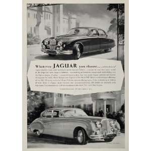  1960 Ad Jaguar 2.4 Litre Saloon Mark VIII British Car 