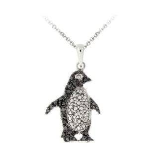  Open Cute Penguin Pendant 18 CHELINE Jewelry
