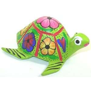  Turtle Oaxacan Wood Carving 3.5 Inch