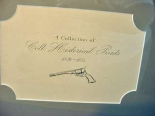   Professionally Framed Colt Historical Prints   Firearms 1836   1873